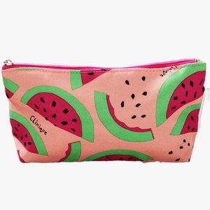 NWOT Clinique Water Mellon Pattern Pouch